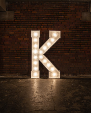 ‘K’ Marquee Light